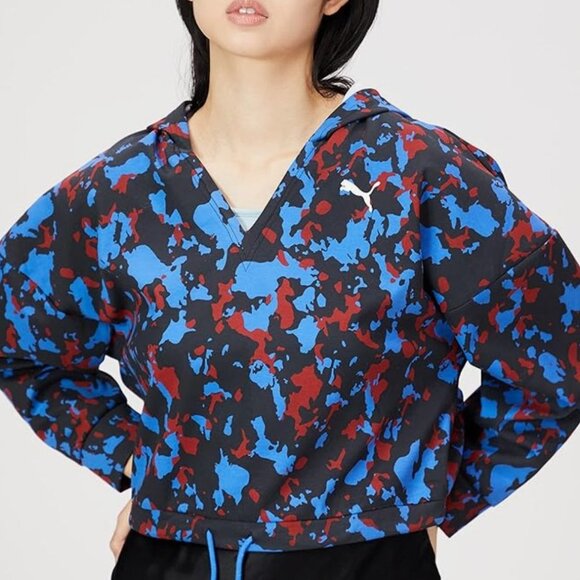 PUMA 846281 Women's Sweatshirt Hoodie MODERN SPORTS AOP Drycell Size M NWT - Picture 3 of 4